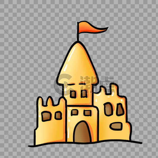 沙雕城堡图片素材免费下载