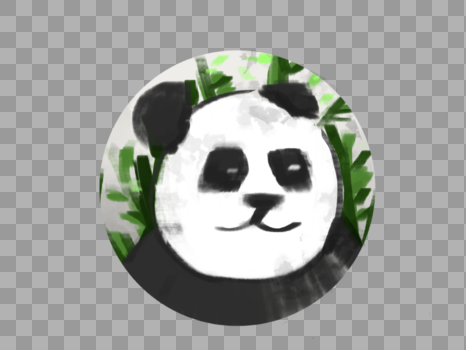 熊猫国宝水墨画图片素材免费下载