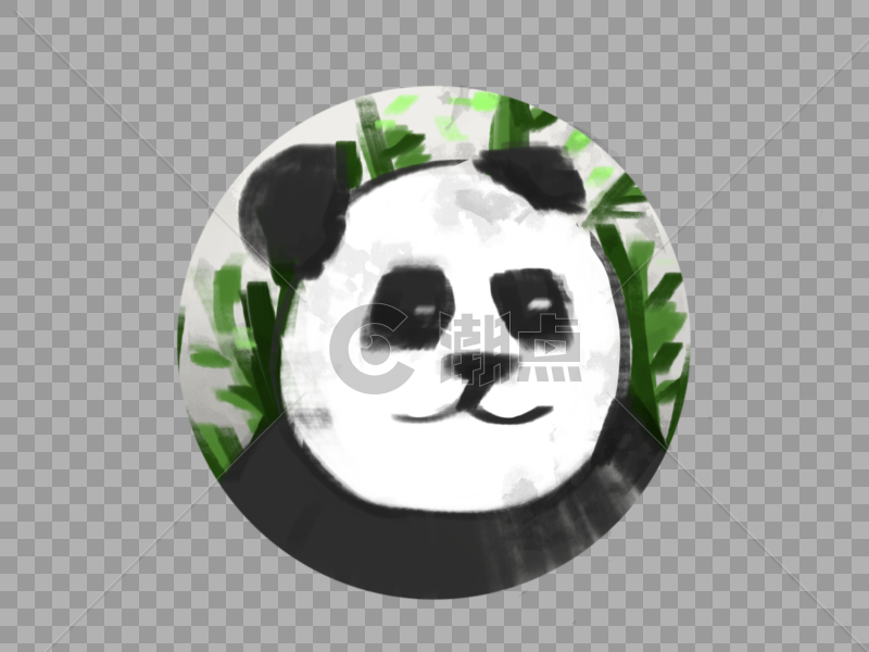 熊猫国宝水墨画图片素材免费下载