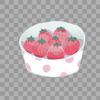 粉色儿童甜美草莓图片素材免费下载