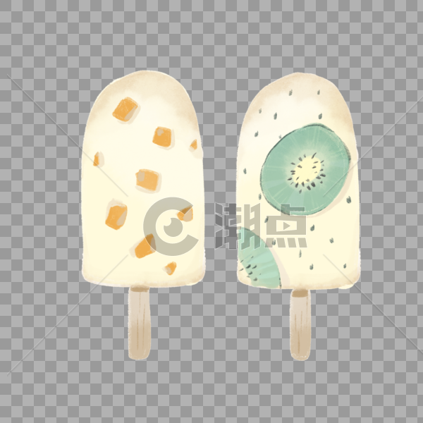 夏日酸奶水果冰糕图片素材免费下载