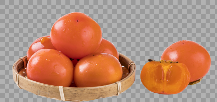 新鲜柿子图片素材免费下载