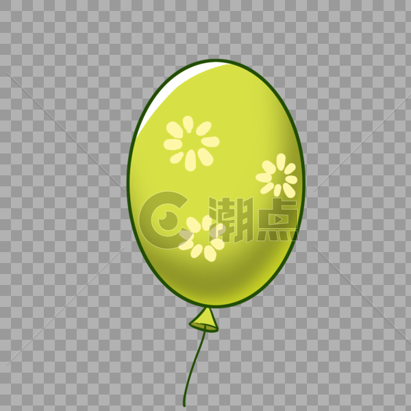 有设计感的浅绿色气球图片素材免费下载