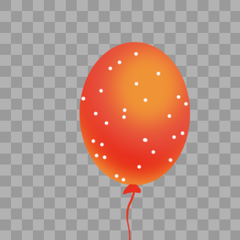 有设计感的橘色气球图片素材免费下载