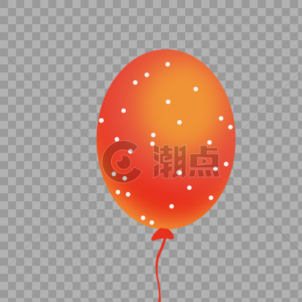 有设计感的橘色气球图片素材免费下载