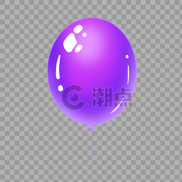 好看的紫色气球图片素材免费下载