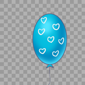 漂亮的蓝色气球图片素材免费下载