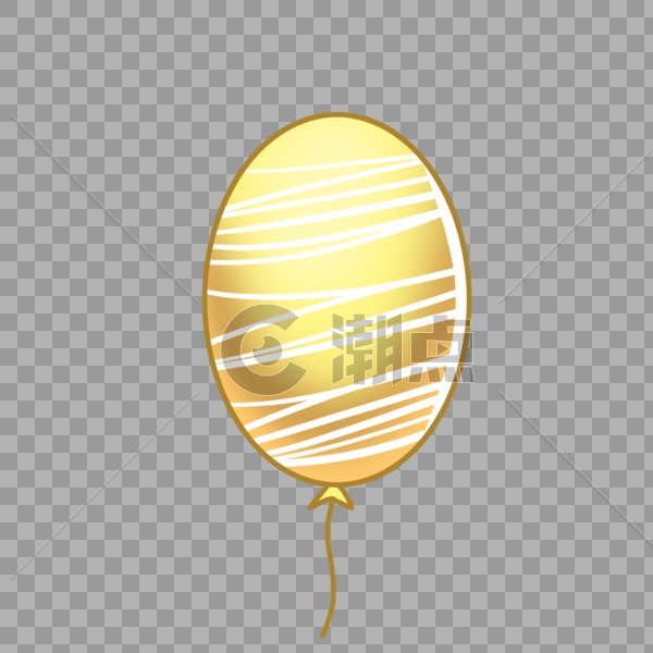 好看的浅黄色气球图片素材免费下载