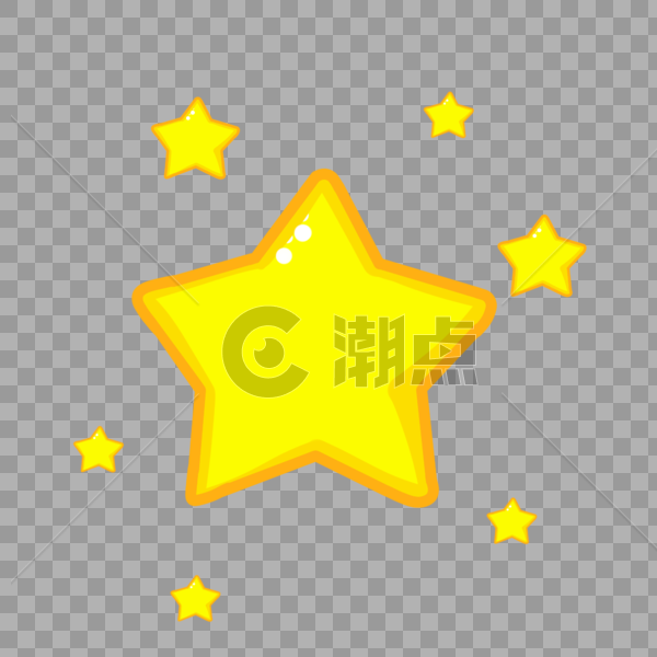 黄色的星星图片素材免费下载