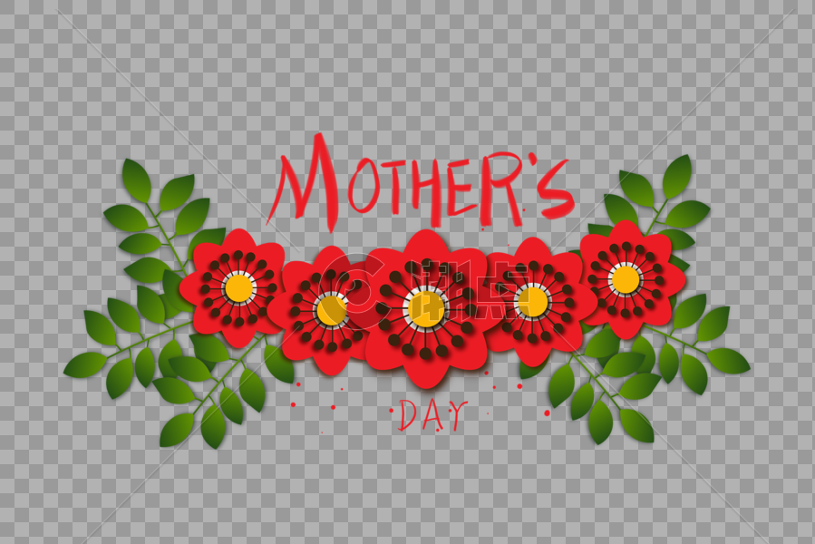 母亲节花束装饰素材图片素材免费下载