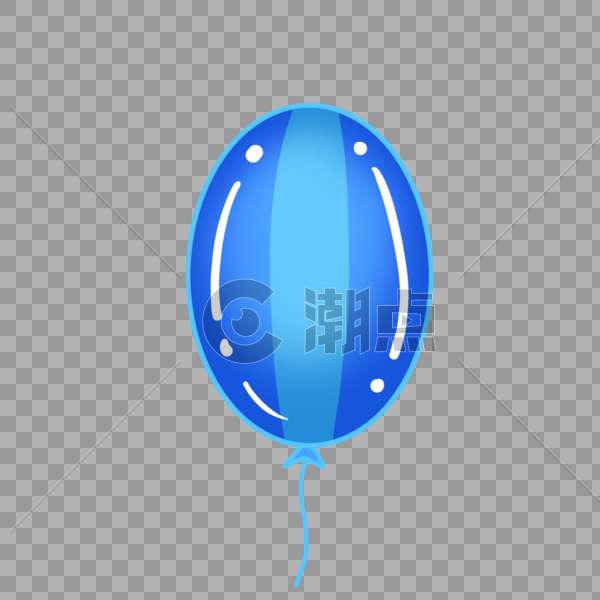 漂亮的深蓝色气球图片素材免费下载