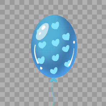 有设计感的浅蓝的气球节日用图片素材免费下载
