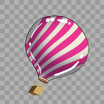 双色热气球图片素材免费下载