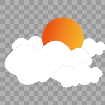 太阳白云图片素材免费下载