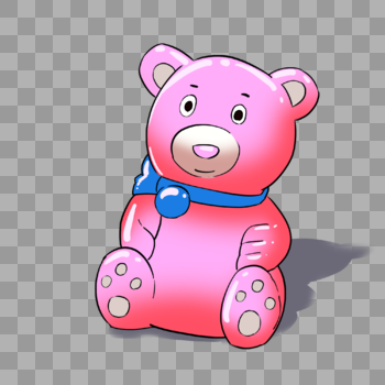 粉色小熊玩具图片素材免费下载