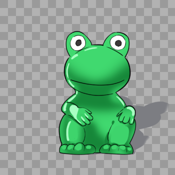绿色青蛙玩具图片素材免费下载