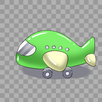 绿色飞机玩具图片素材免费下载