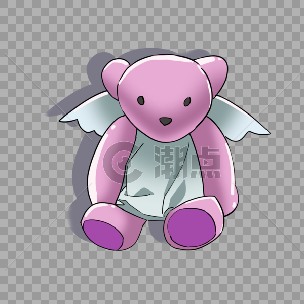 紫色小熊玩具图片素材免费下载
