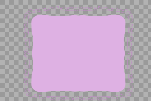 粉色方形荷叶边边框图片素材免费下载