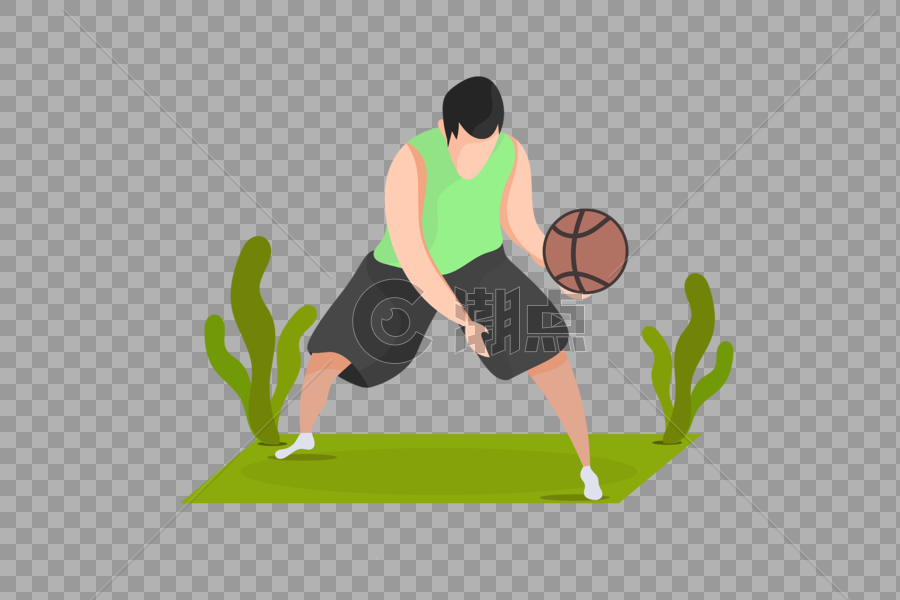 男子打篮球图片素材免费下载