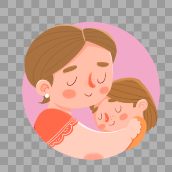 拥抱的妈妈和女儿图片素材免费下载