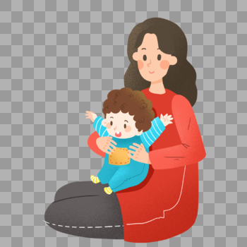 母亲节抱着婴儿的妈妈图片素材免费下载