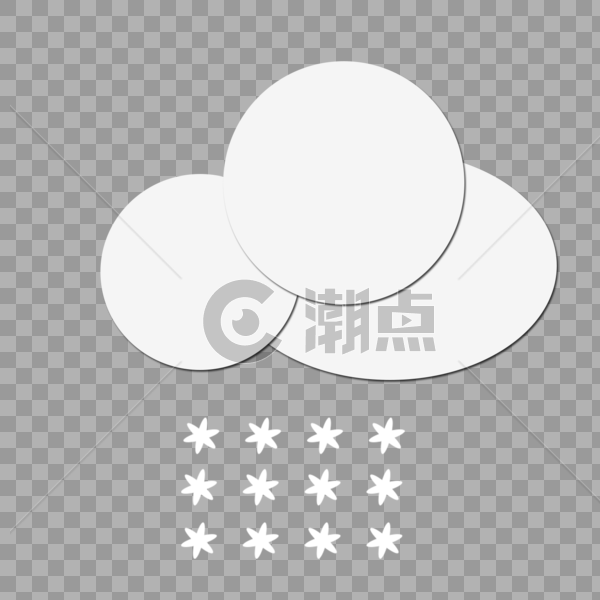 中雪天气图标图片素材免费下载