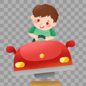 儿童节开玩具车的小男孩图片素材免费下载