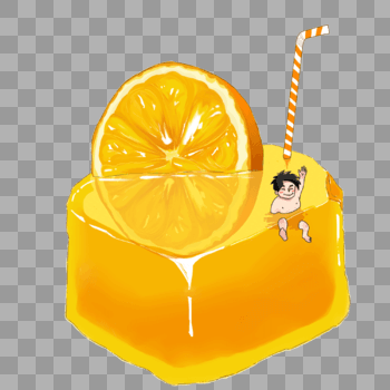 橙子饮品图片素材免费下载