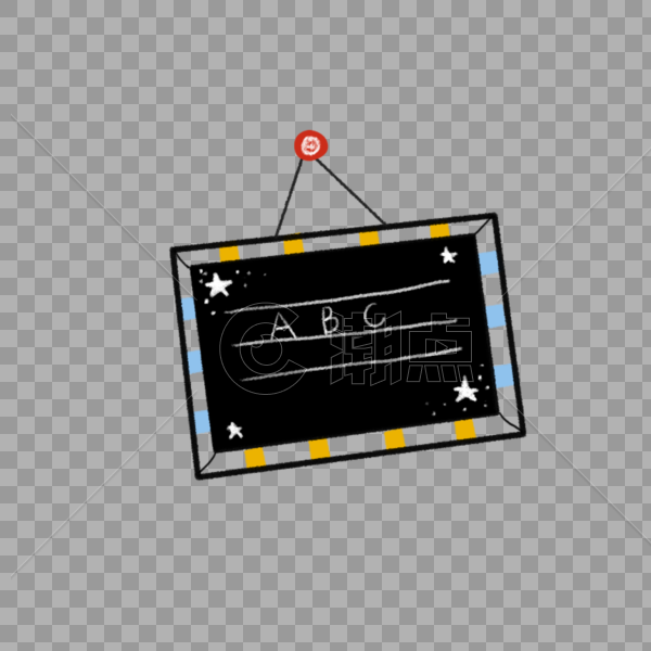 可爱小黑板图片素材免费下载