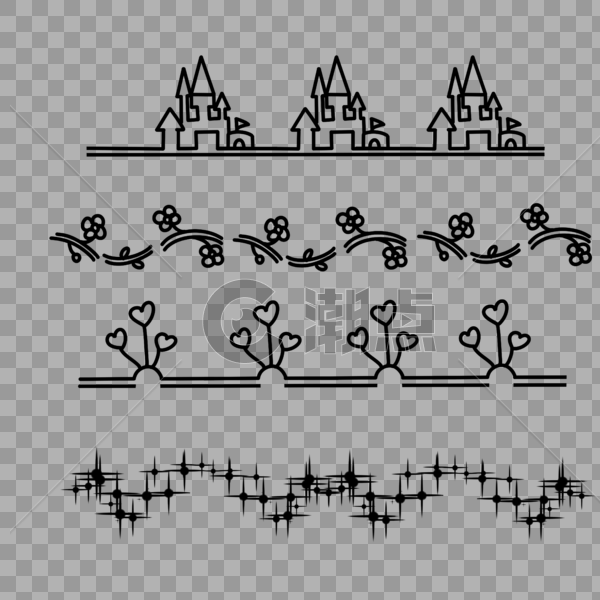 花纹分割线图片素材免费下载