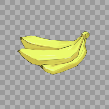 三根黄色香蕉图片素材免费下载