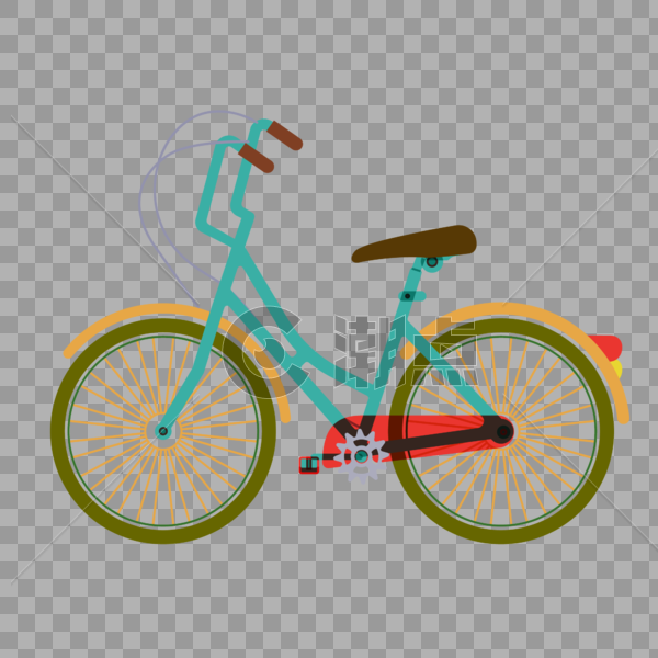 立夏自行车装饰素材图案图片素材免费下载