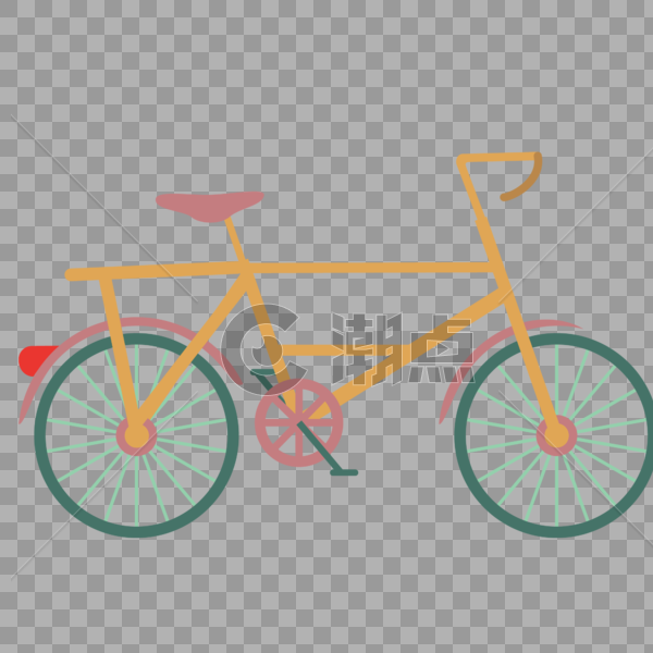 立夏自行车出行装饰素材图案图片素材免费下载