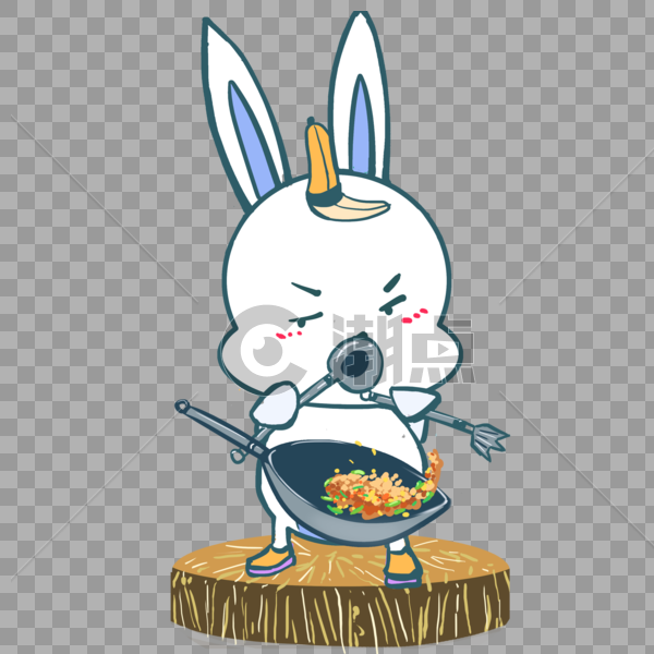 做饭的兔子图片素材免费下载