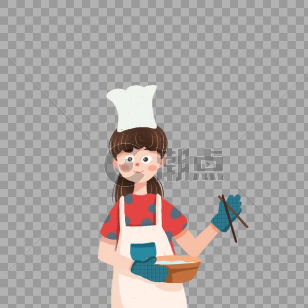 做饭的女厨师图片素材免费下载