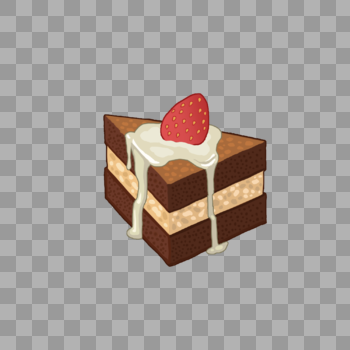 草莓巧克力夹心蛋糕图片素材免费下载