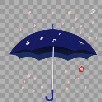 樱花雨-伞图片素材免费下载