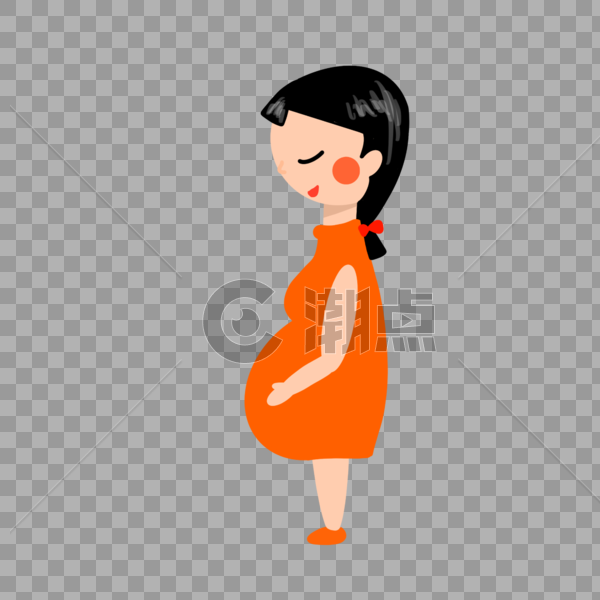 怀孕的幸福女人图片素材免费下载