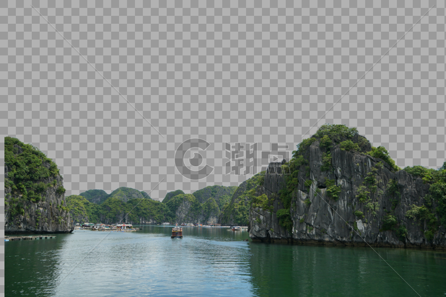 越南下龙湾喀斯特地貌图片素材免费下载