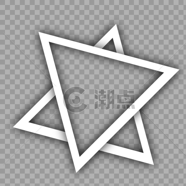 三角形阴影几何框图片素材免费下载