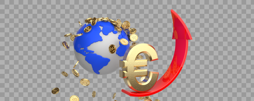 欧元与金币图片素材免费下载
