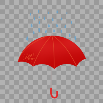 红色雨伞图片素材免费下载