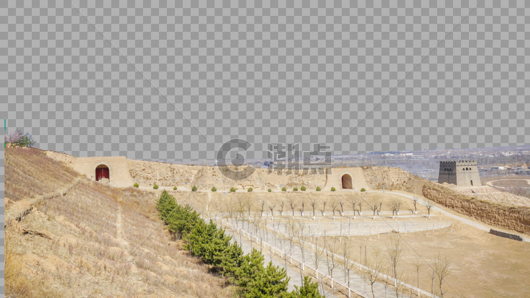 镇北台古长城城墙遗迹图片素材免费下载