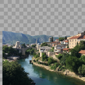 风景如画的欧洲小镇图片素材免费下载
