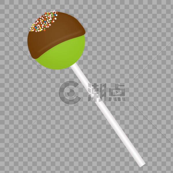 绿色巧克力棒棒糖儿童节元素图片素材免费下载