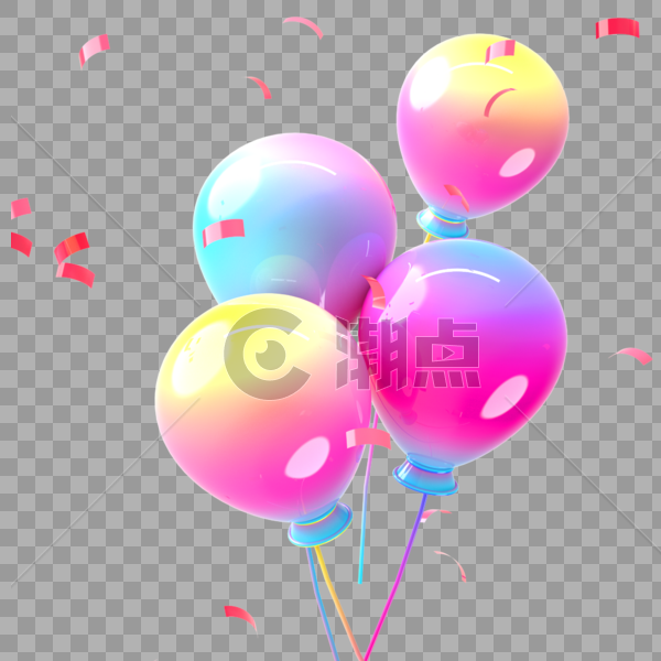 漂浮气球图片素材免费下载