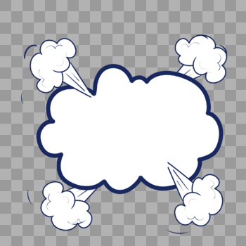 云朵气泡图片素材免费下载