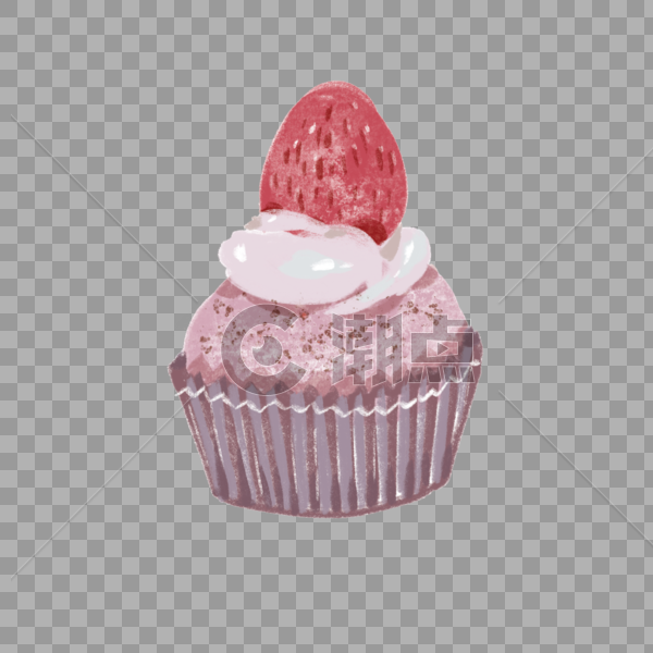 甜美草莓蛋糕图片素材免费下载