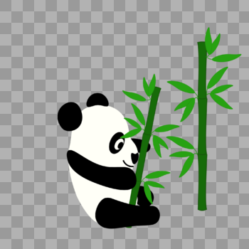 吃竹子的熊猫图片素材免费下载